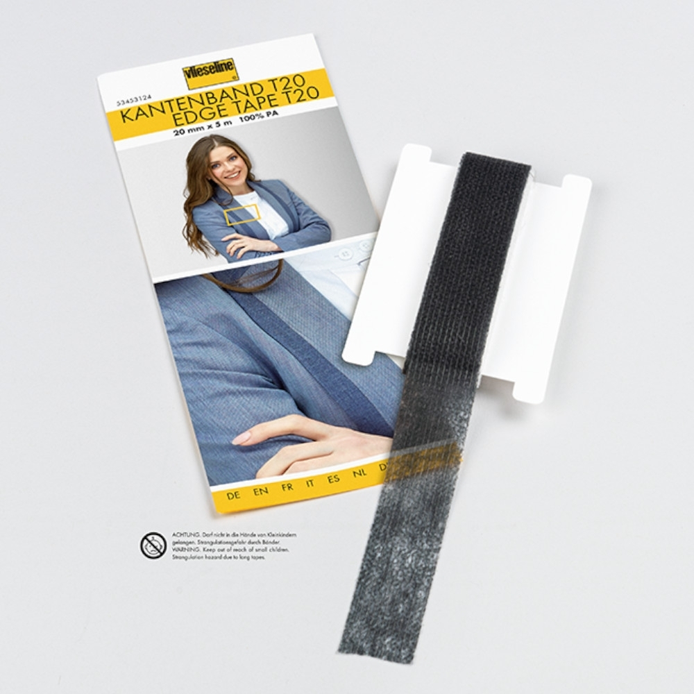 Vlieseline Kantenband T20, grafit Vlieseline Kantenband T20, grafit von Stoffe Hemmers