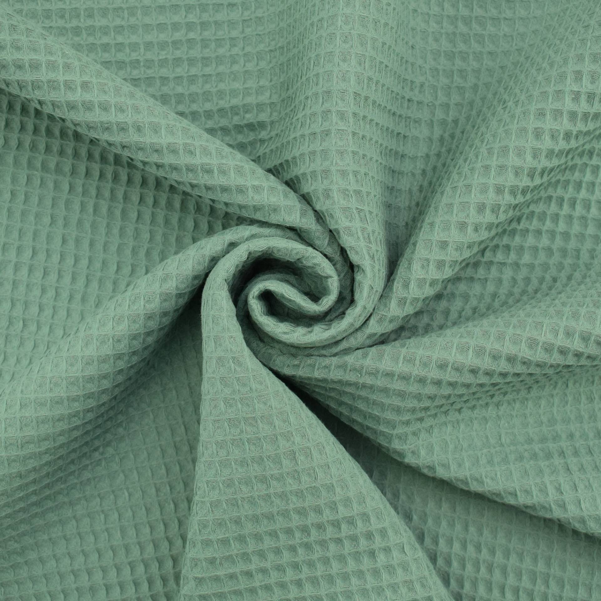 Waffelpiqué Ariana, blassgrün von Stoffe Hemmers