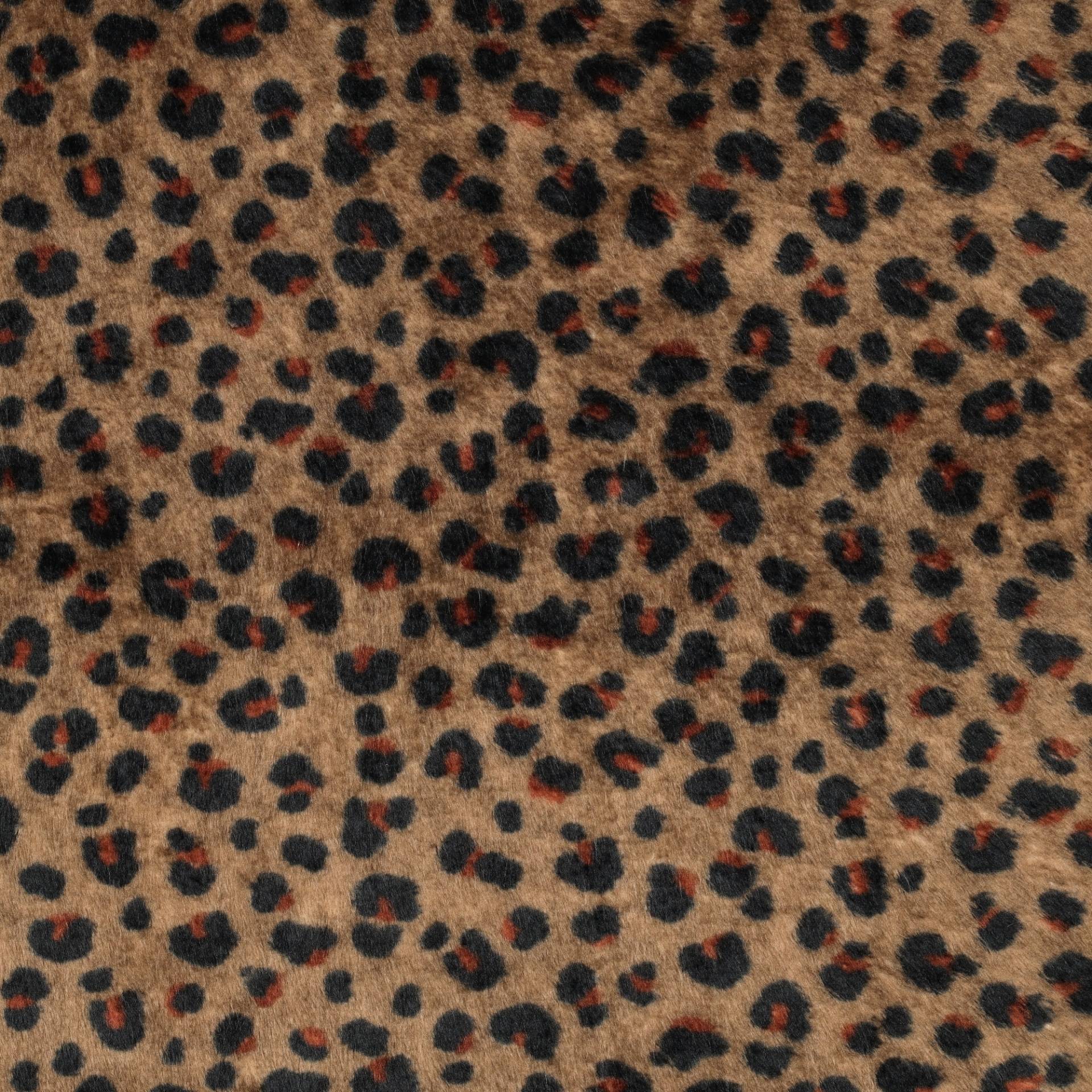 Wellnessfleece Leo Love, braun von Stoffe Hemmers