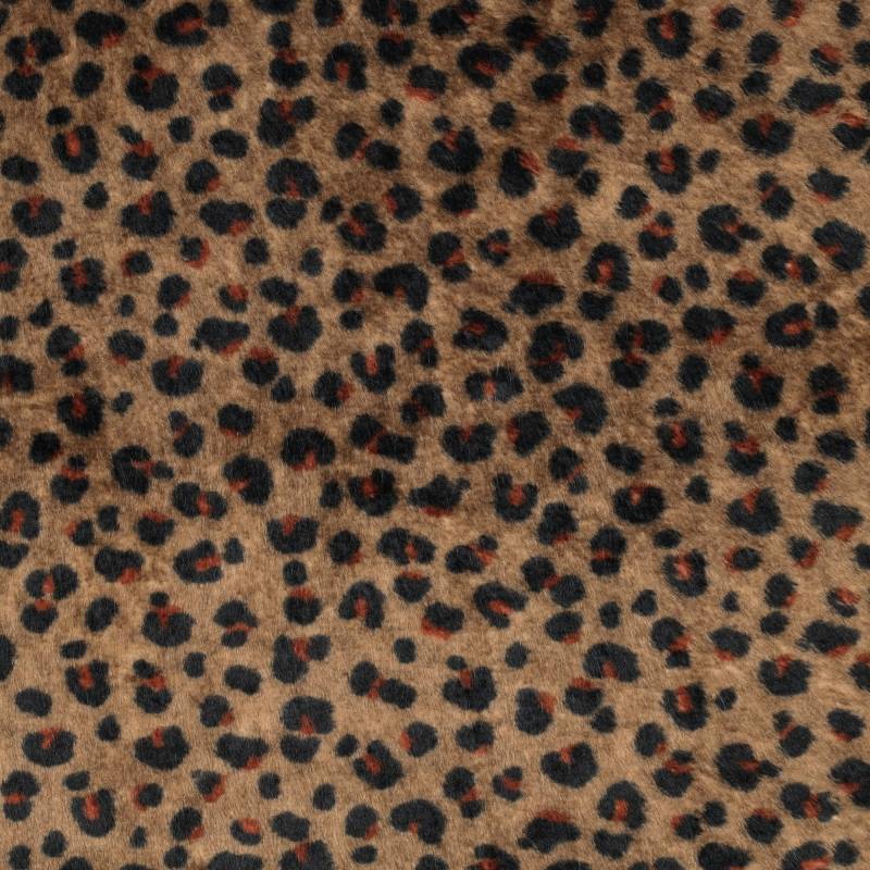 Wellnessfleece Leo Love, braun von Stoffe Hemmers