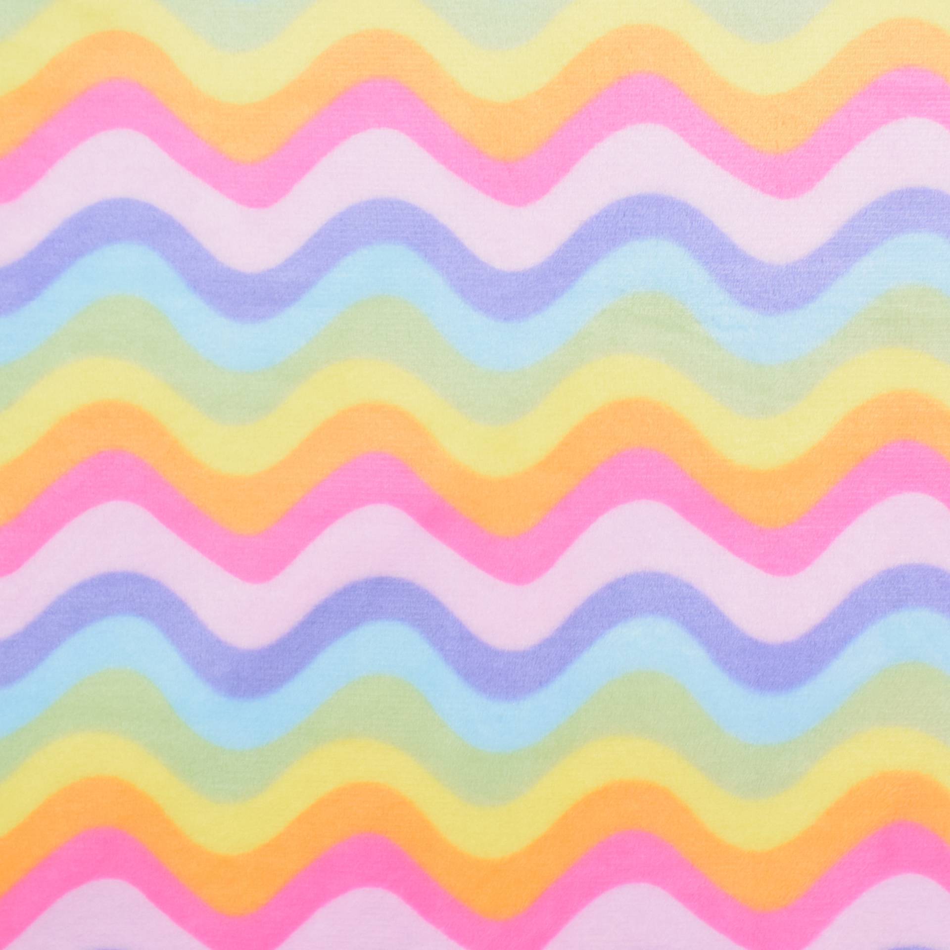 Wellnessfleece Rainbow Waves, multicolor von Stoffe Hemmers