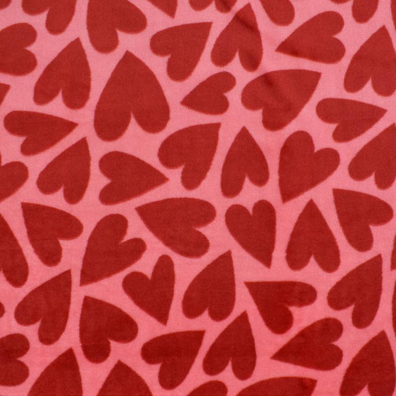Wellnessfleece Sweet Hearts, rosa Wellnessfleece Sweet Hearts, rosa von Stoffe Hemmers