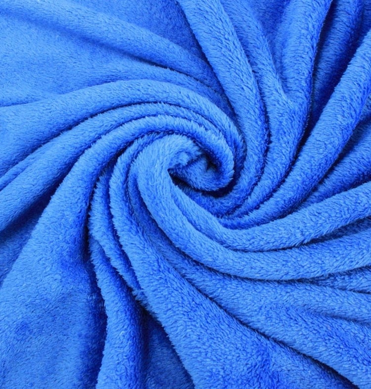 Wellnessfleece blau von Stoffe Hemmers