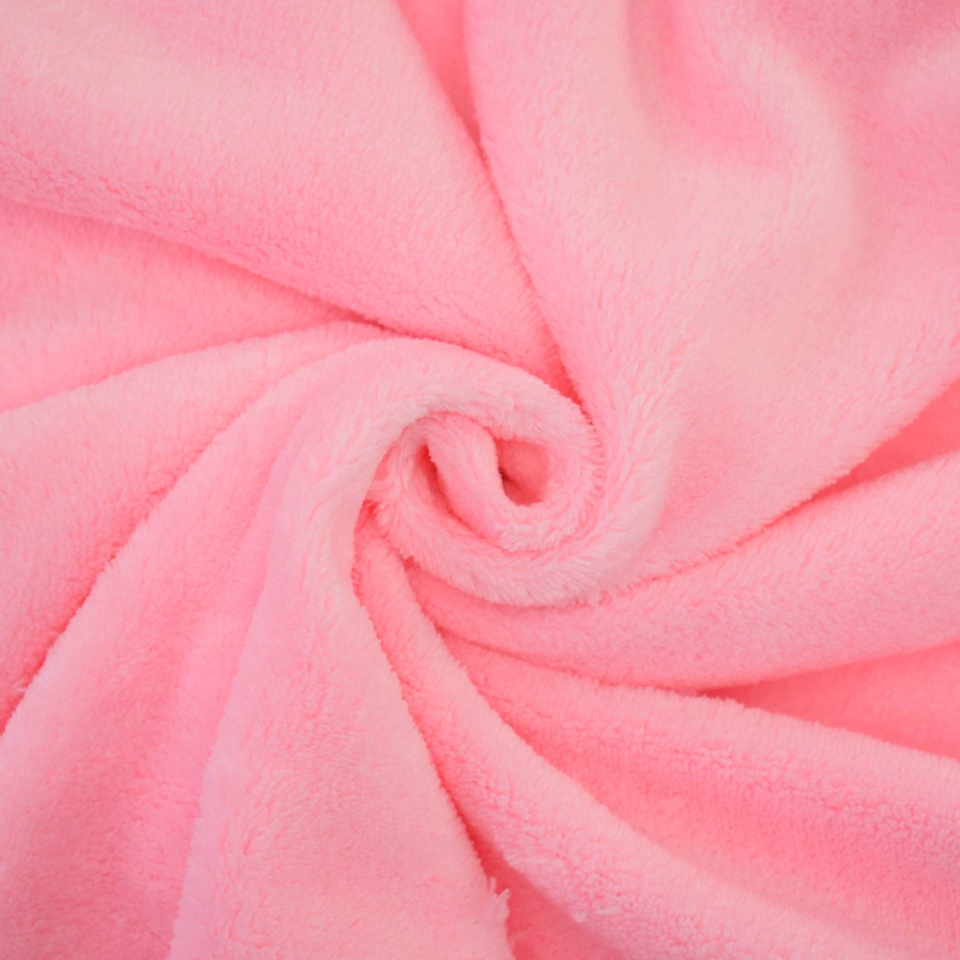 Wellnessfleece rosa von Stoffe Hemmers