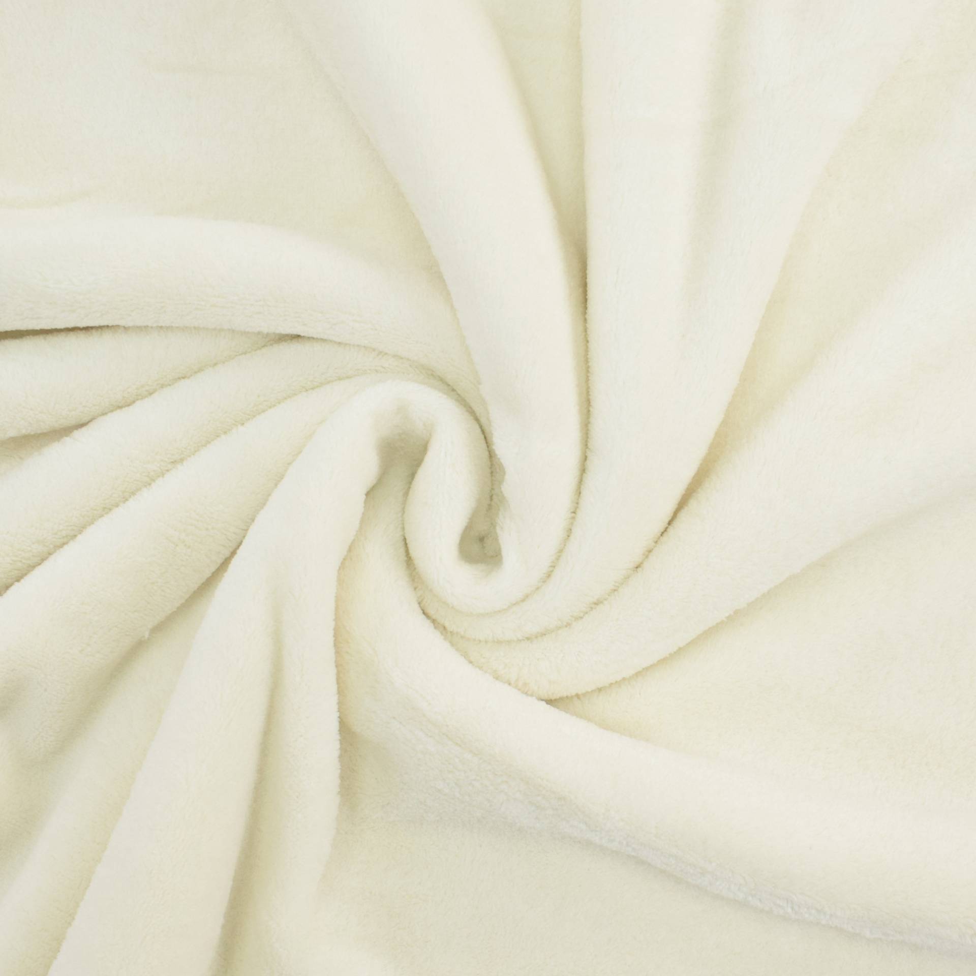 Wellnessfleece wollweiss Wellnessfleece wollweiss von Stoffe Hemmers