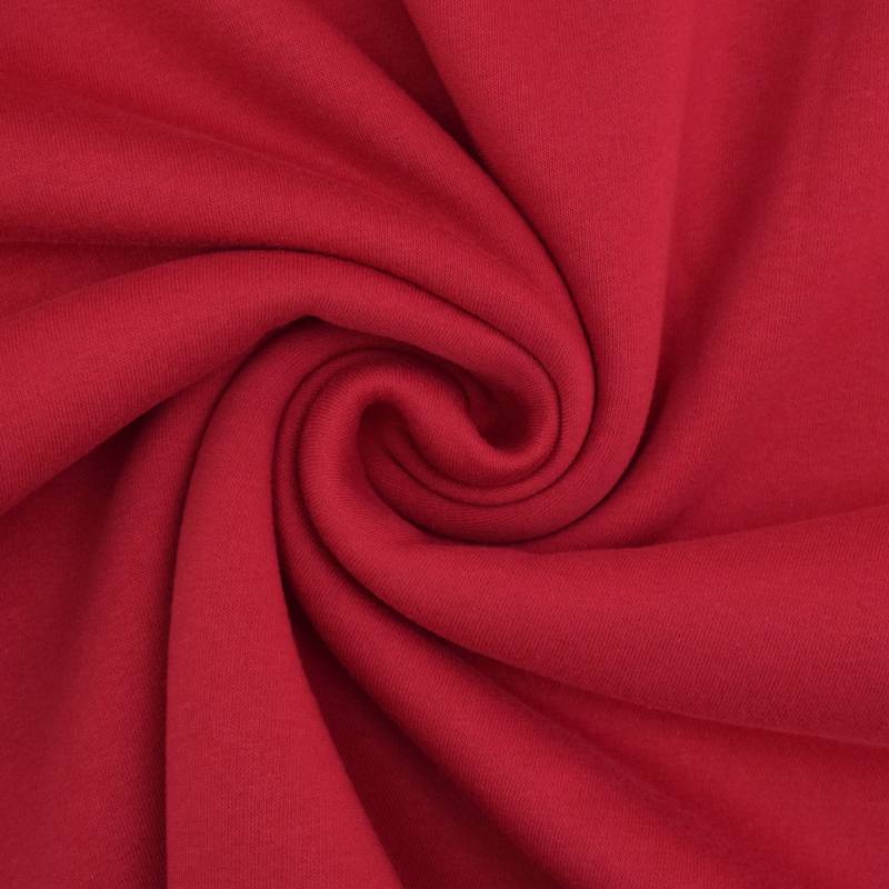 Wintersweat, dunkelrot Wintersweat, dunkelrot von Stoffe Hemmers