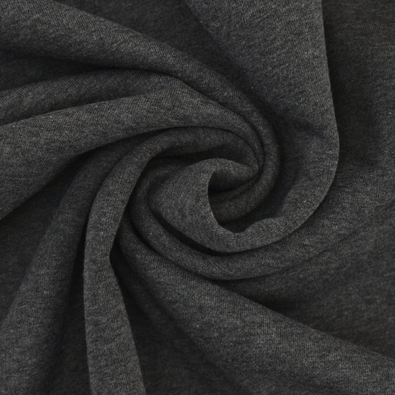 Wintersweat Melange, anthrazit Wintersweat Melange, anthrazit von Stoffe Hemmers