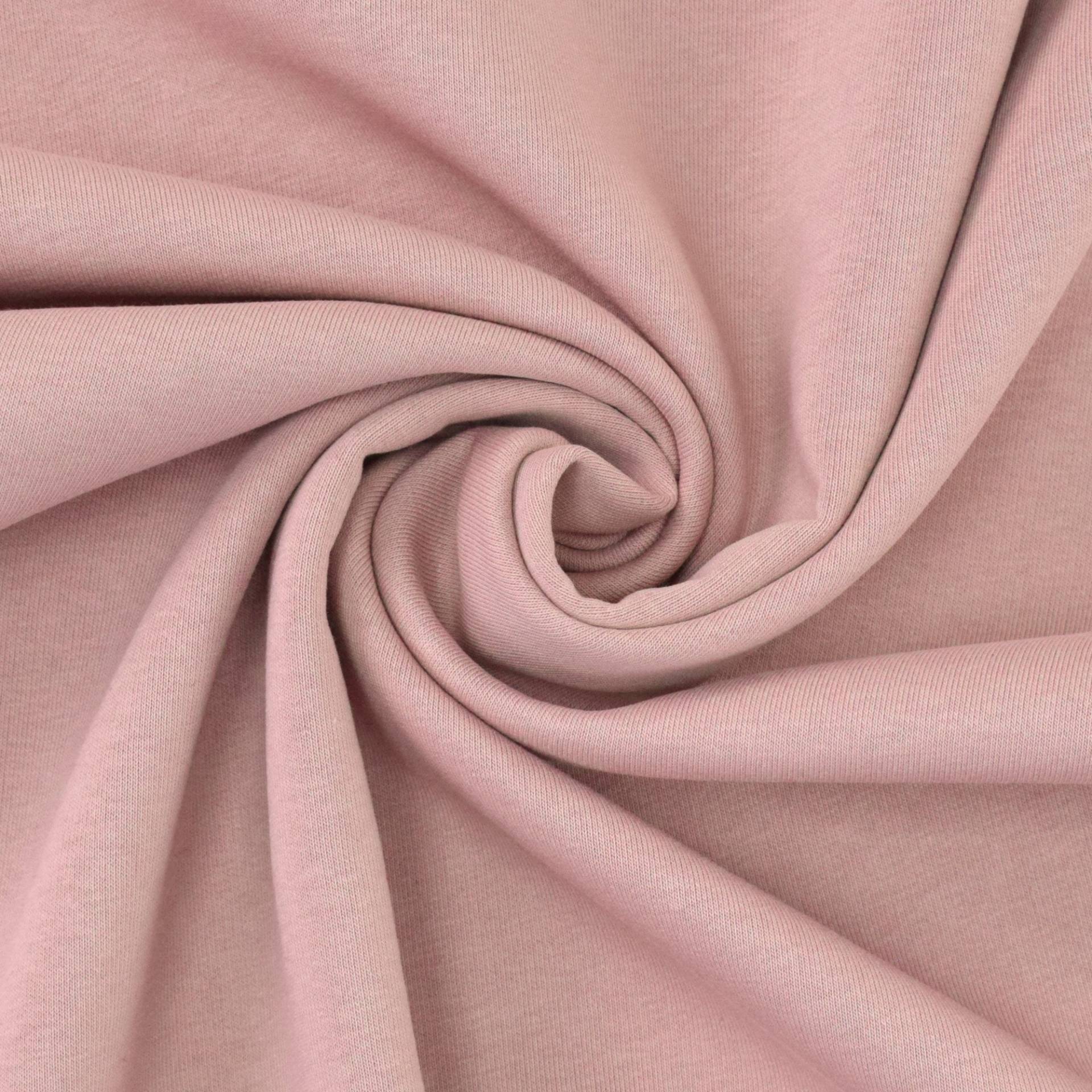 Wintersweat uni, altrosé von Stoffe Hemmers