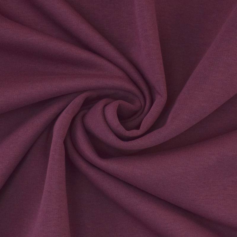 Wintersweat uni, dunkelviolett Wintersweat uni, dunkelviolett von Stoffe Hemmers