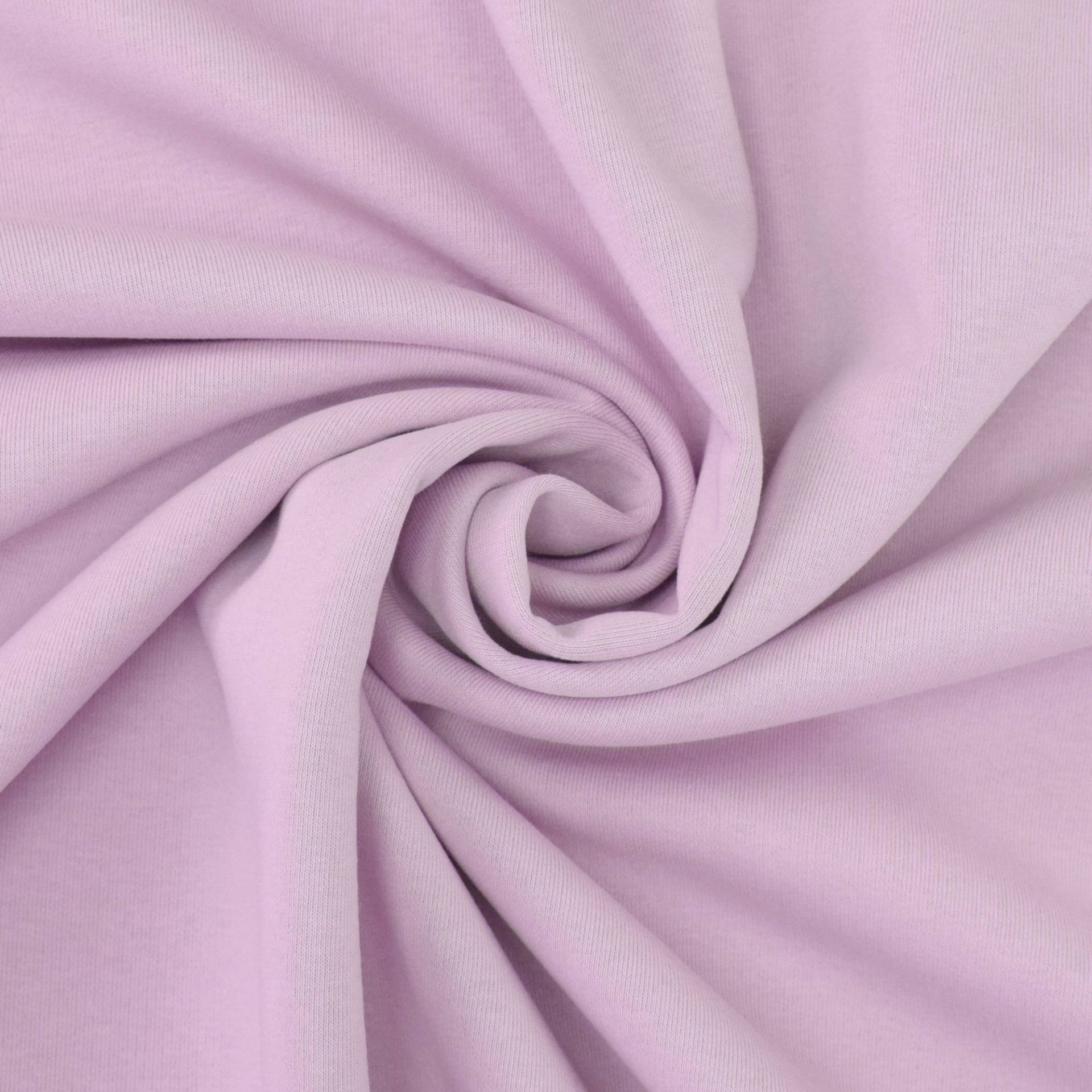 Wintersweat uni, flieder von Stoffe Hemmers