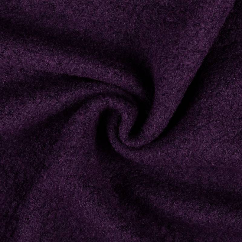 Woll Bouclé, dunkellila Woll Bouclé, dunkellila von Stoffe Hemmers