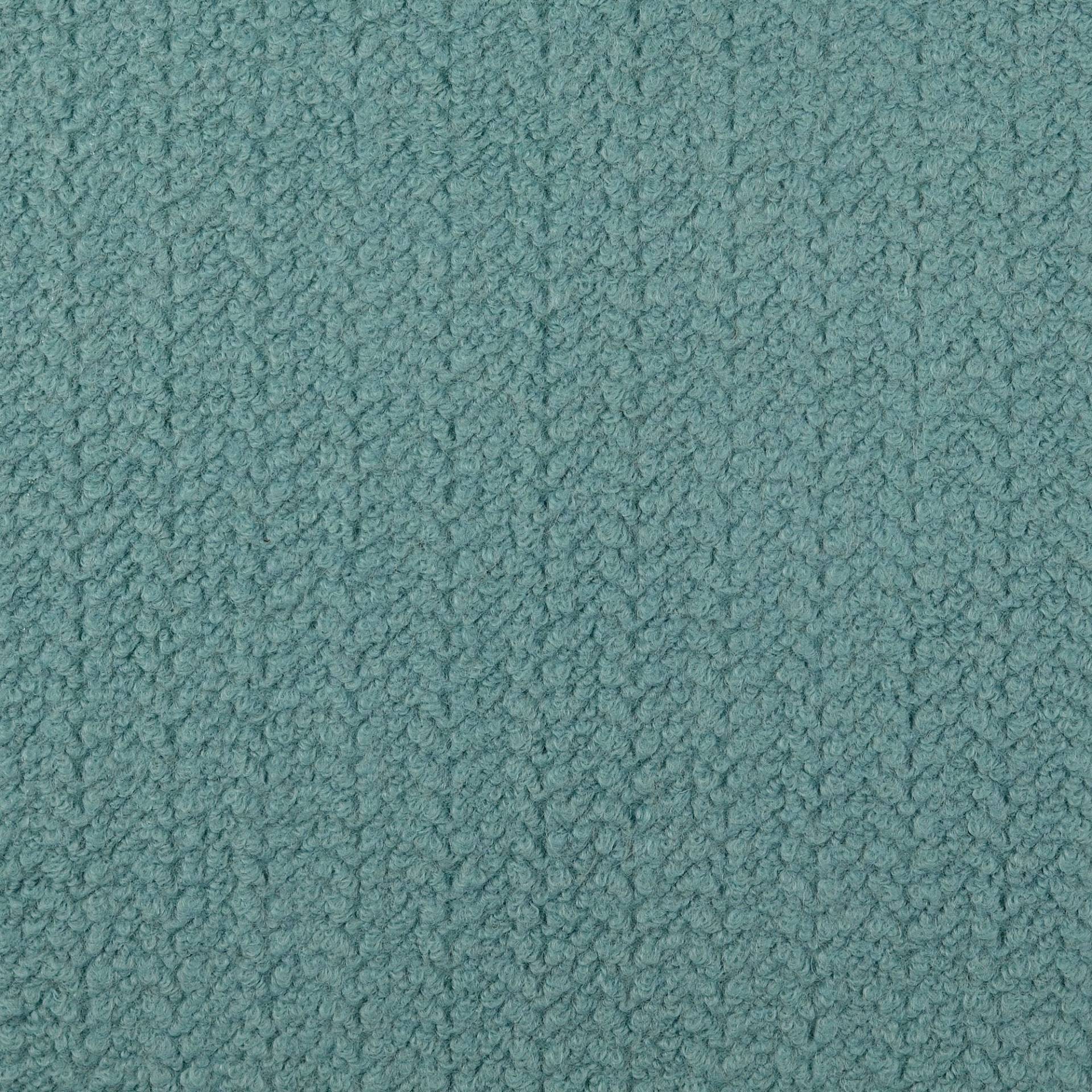 Woll Bouclé Zick Zack, hellpetrol von Stoffe Hemmers