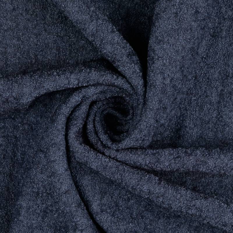 Woll Bouclé leicht, taubenblau von Stoffe Hemmers