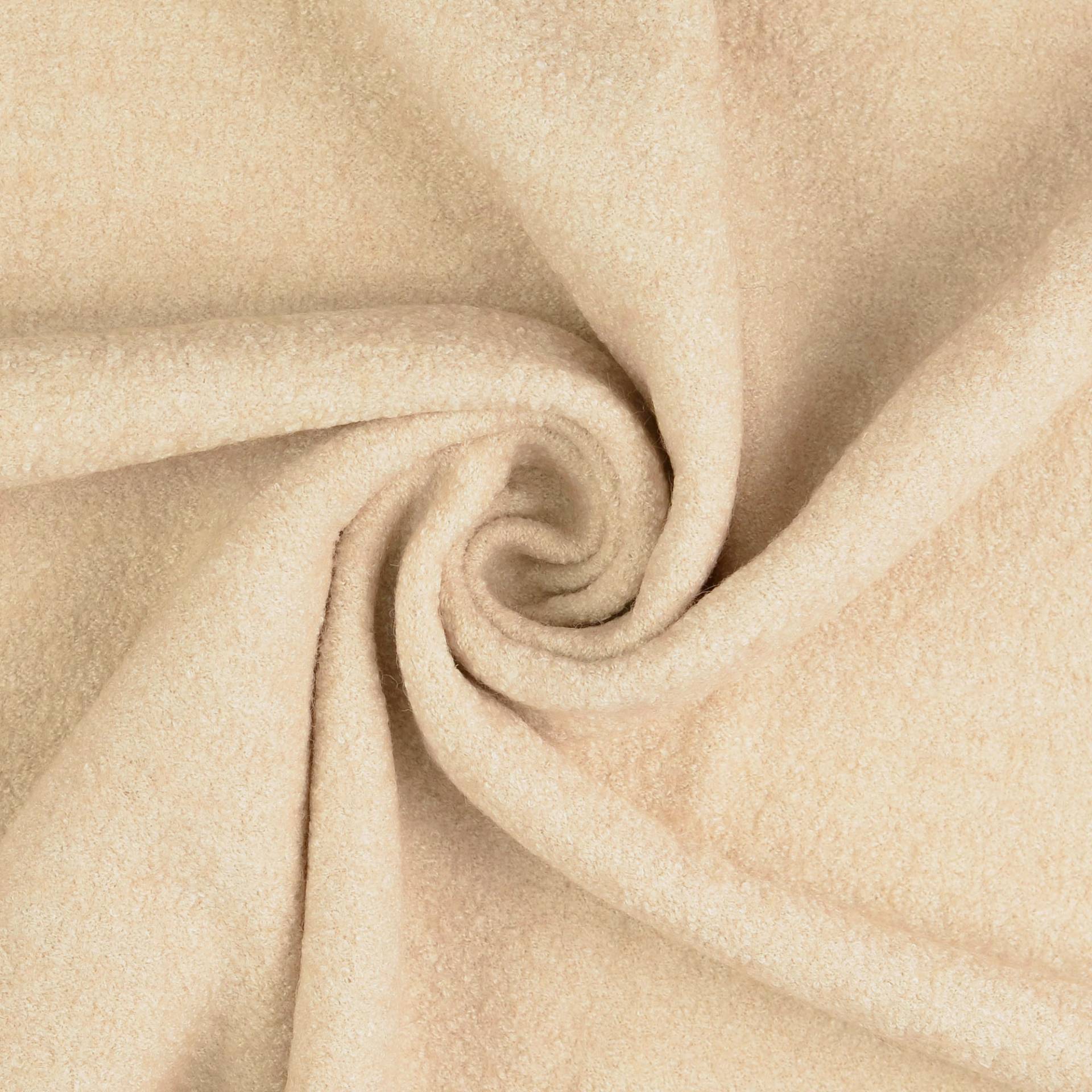 Woll Bouclé leicht, sand meliert Woll Bouclé leicht, sand meliert von Stoffe Hemmers