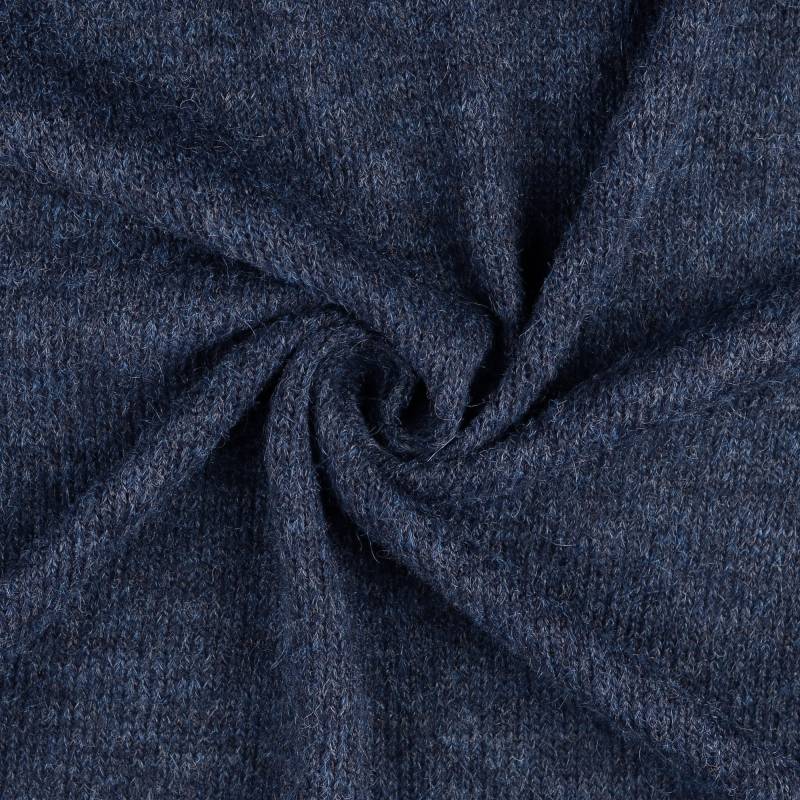 Wollstrickstoff, dunkelblau Wollstrickstoff, dunkelblau von Stoffe Hemmers