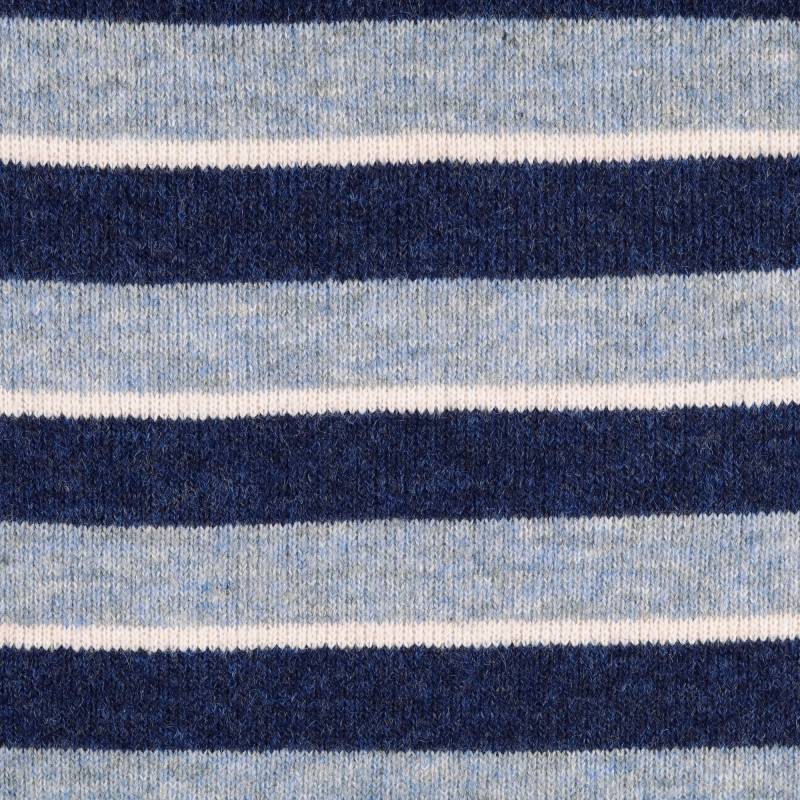 Wollstrickstoff Colour Stripes, blau Wollstrickstoff Colour Stripes, blau von Stoffe Hemmers