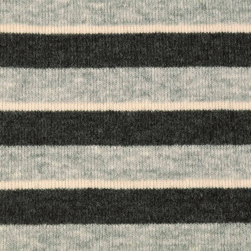 Wollstrickstoff Colour Stripes, grau Wollstrickstoff Colour Stripes, grau von Stoffe Hemmers