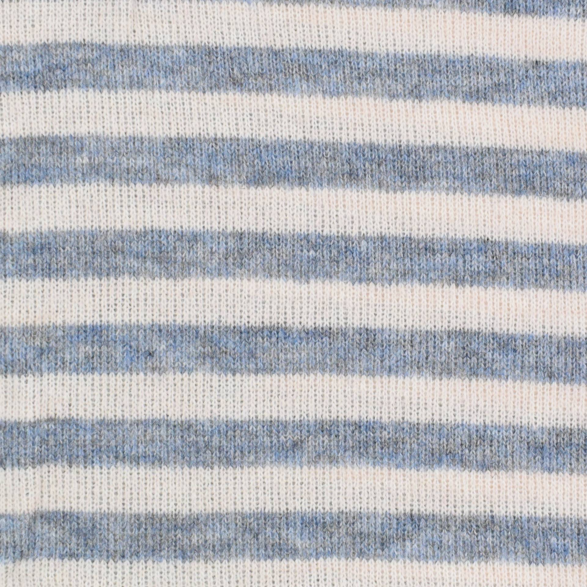 Wollstrickstoff Stripes, blau Wollstrickstoff Stripes, blau von Stoffe Hemmers