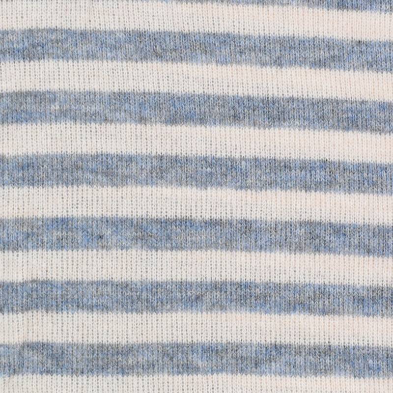 Wollstrickstoff Stripes, blau Wollstrickstoff Stripes, blau von Stoffe Hemmers