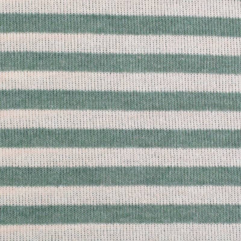 Wollstrickstoff Stripes, grün Wollstrickstoff Stripes, grün von Stoffe Hemmers