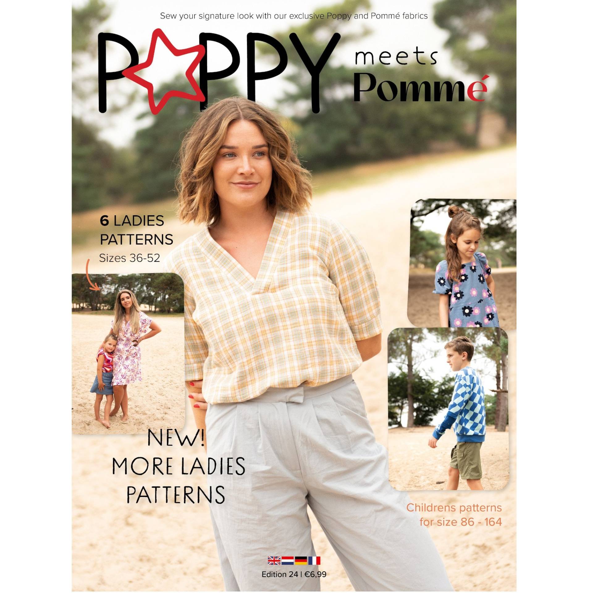 Zeitschrift Poppy meets Pommé, Edition 24 von Stoffe Hemmers