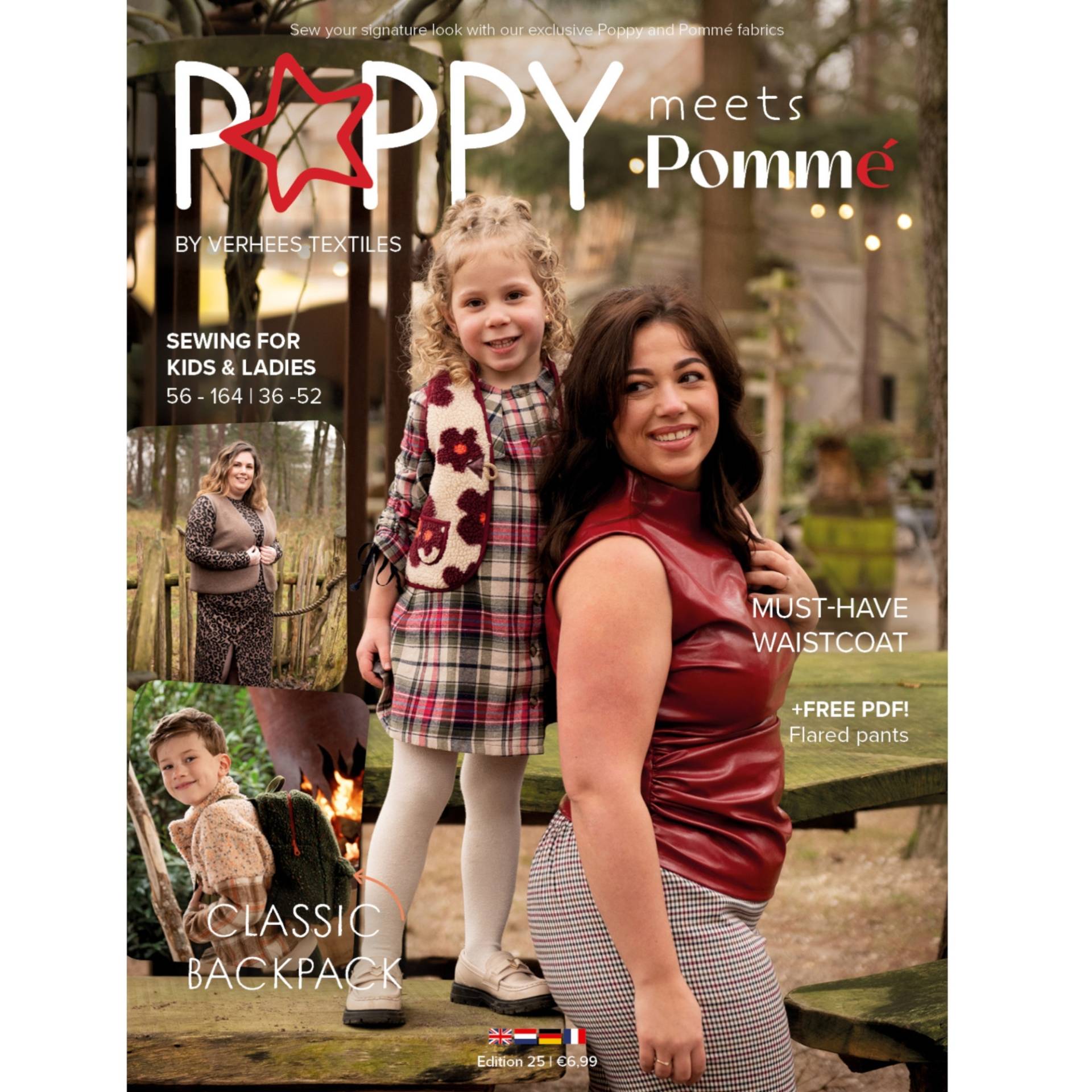Zeitschrift Poppy meets Pommé, Edition 25 von Stoffe Hemmers