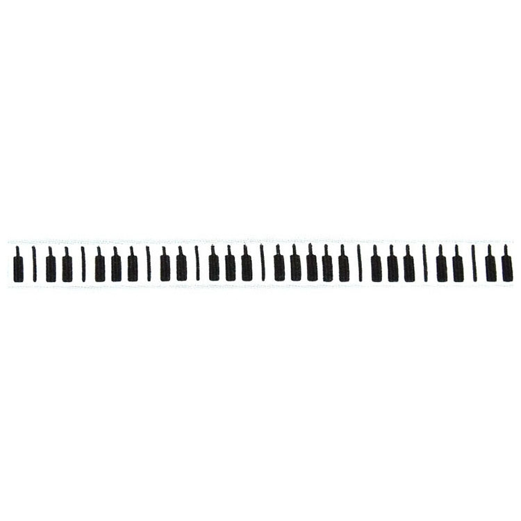 Zierband Klaviertasten, 10 mm Zierband Klaviertasten, 10 mm von Stoffe Hemmers