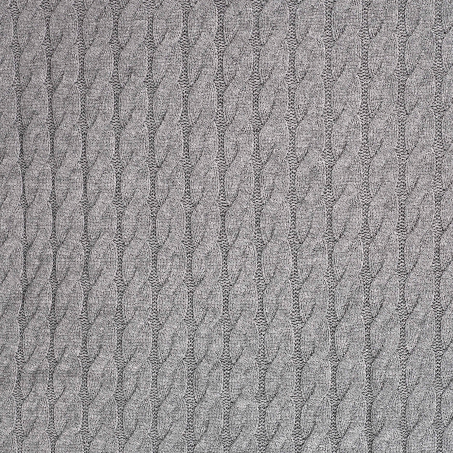 Zopfstrickstoff, grau Zopfstrickstoff, grau von Stoffe Hemmers