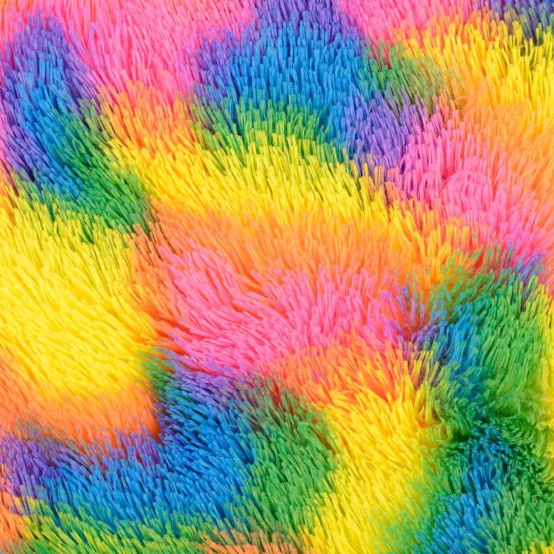 Zottelplüsch Rainbow Camouflage von Stoffe Hemmers
