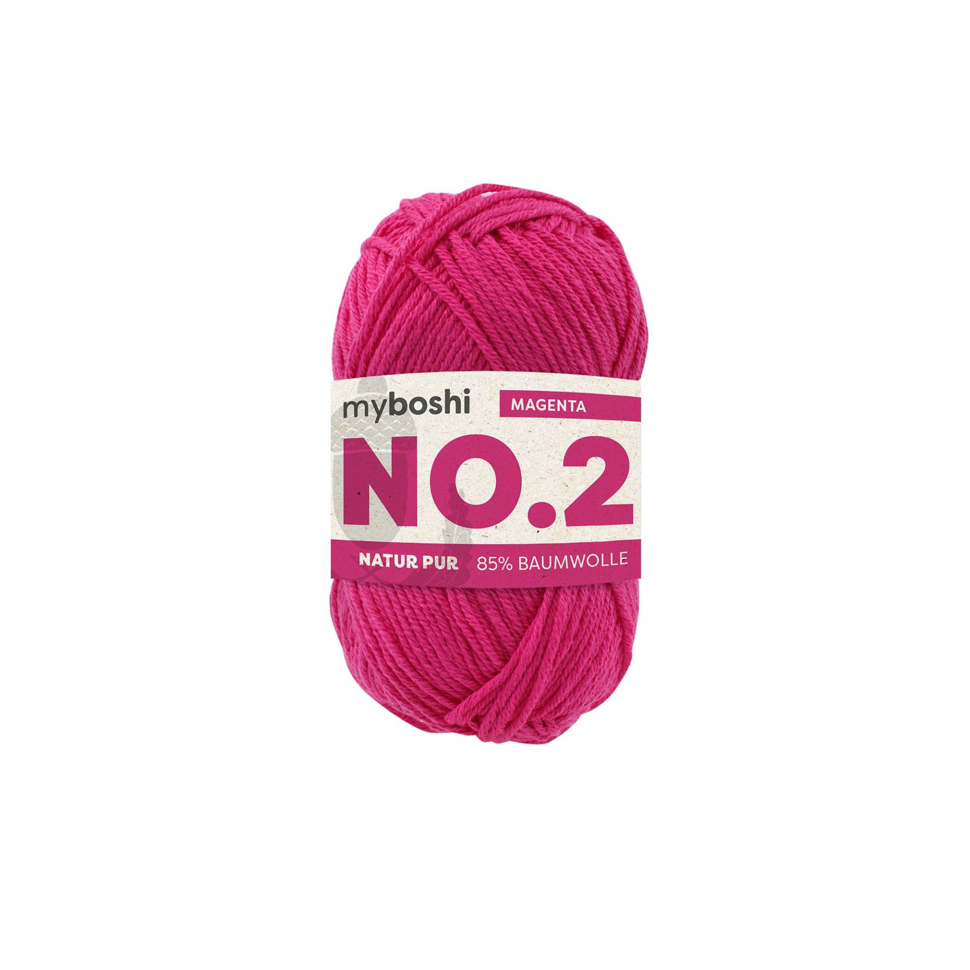 myboshi No.2 Vegane Sommerwolle 50g, magenta myboshi No.2 Vegane Sommerwolle 50g, magenta von Stoffe Hemmers