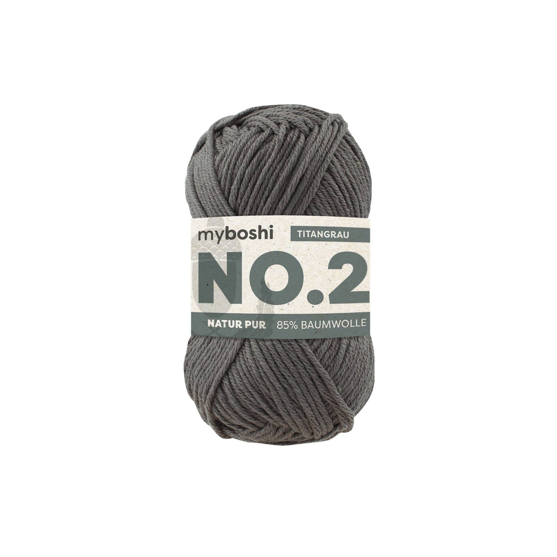 myboshi No.2 Vegane Sommerwolle 50g, tintengrau myboshi No.2 Vegane Sommerwolle 50g, tintengrau von Stoffe Hemmers