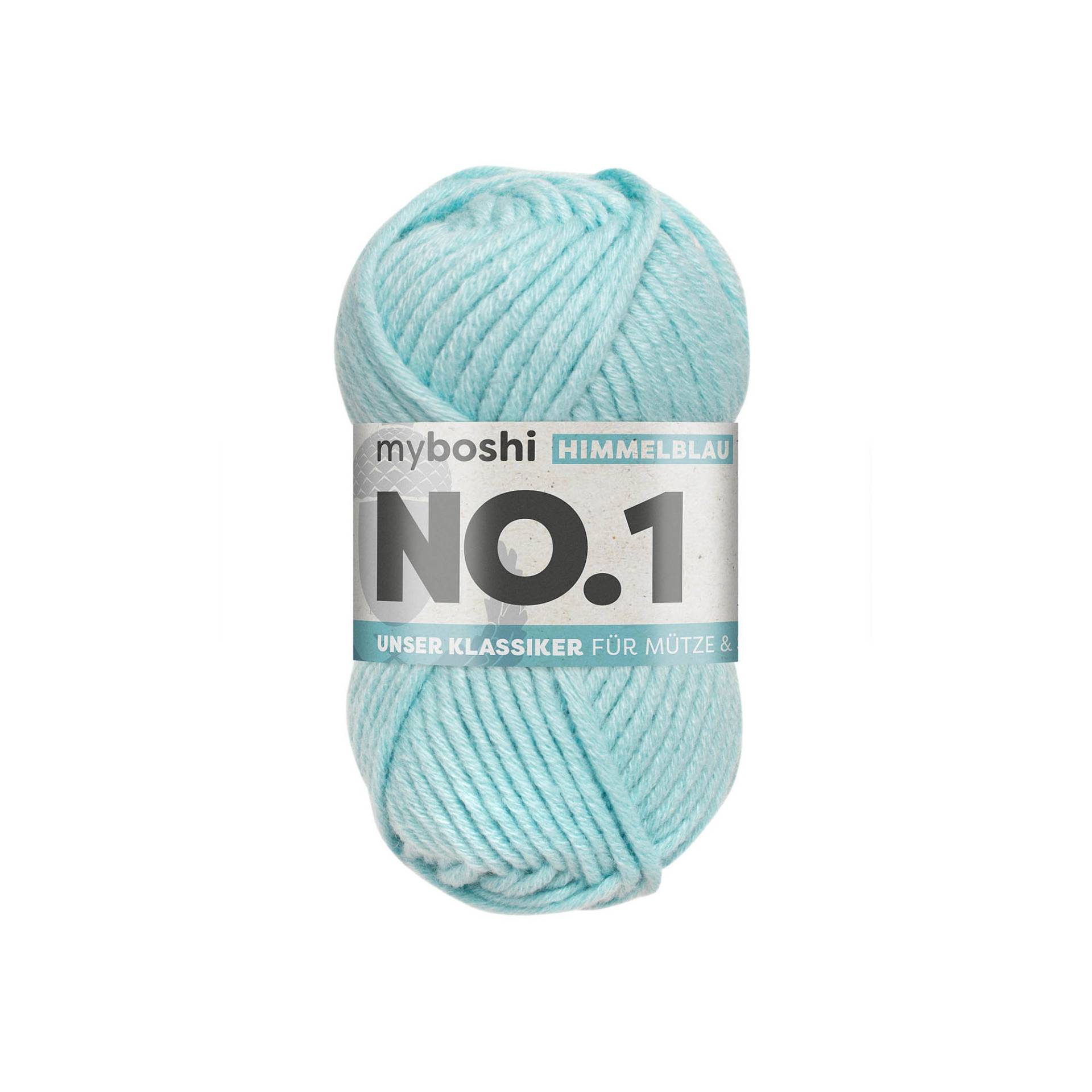myboshi Wolle No.1 50g, himmelblau myboshi Wolle No.1 50g, himmelblau von Stoffe Hemmers