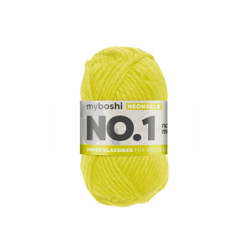 myboshi Wolle No.1 50g, neongelb von Stoffe Hemmers