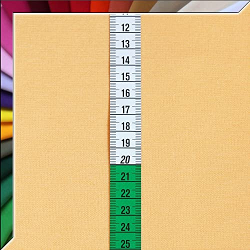 Bündchenstoff Schlauchware XXL Breite 140 cm - ca. 60 Farben Bündchenware in Feinstrick - OEKO-TEX® Standard 100 - ab 25 cm Länge Farbe Pastellgelb Zartgelb von Stoffe Kudellino