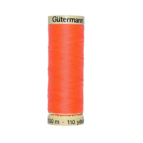 Gütermann Nähgarn Allesnäher neonorange 100m - Preis gilt für 1 Rolle von Stoffe Werning