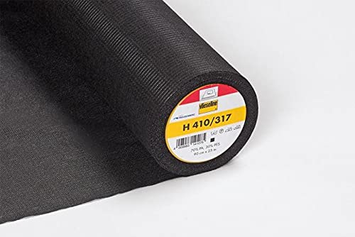 H410 Bügeleinlage Softline 90cm schwarz von Stoffe Werning