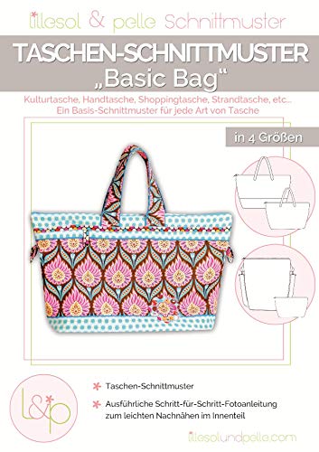 Lillesol & Pelle Schnittmuster Basic Bag Papierschnittmuster von Stoffe Werning