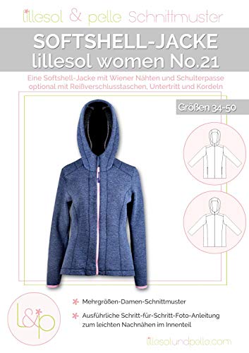 Lillesol & Pelle Schnittmuster women No21 Softshelljacke Papierschnittmuster von Stoffe Werning