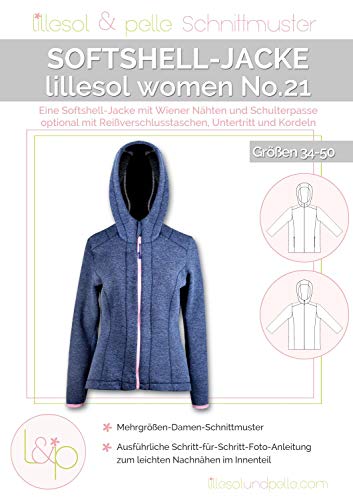 Lillesol & Pelle Schnittmuster Damen No21 Softshelljacke Papierschnittmuster 34-50 Lillesol & Pelle Schnittmuster Damen No21 Softshelljacke Papierschnittmuster 34-50 von Stoffe Werning