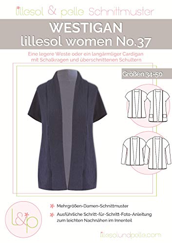 Lillesol & Pelle Schnittmuster women No37 Westigan Papierschnittmuster von Stoffe Werning