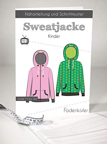 Schnittmuster Fadenkäfer Sweatjacke Kinder von Stoffe Werning