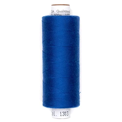 Stoffe Werning Amann Troja Nähgarn 500 m Royalblau Allesnäher Qualtitätsgarn 100% PES - Preis Gilt für eine Rolle von Stoffe Werning