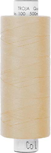 Stoffe Werning Amann Troja Nähgarn 500 m beige Allesnäher Qualtitätsgarn 100% PES - Preis Gilt für eine Rolle von Stoffe Werning