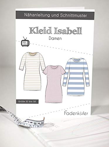 Stoffe Werning Fadenkäfer Kleid Isabell Damen Gr. 32-58 Papierschnittmuster, 1000088 Stoffe Werning Fadenkäfer Kleid Isabell Damen Gr. 32-58 Papierschnittmuster, 1000088 von Stoffe Werning