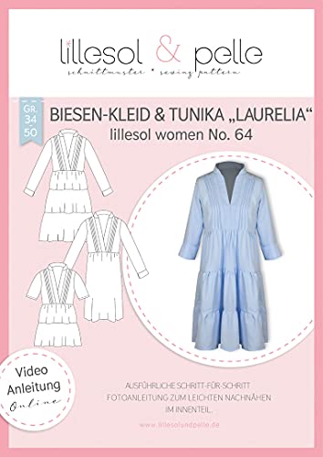 lillesol Biesen - Kleid & Tunika "Laurelia" Women No. 64 - Preis gilt für 1 Schnittmuster lillesol Biesen - Kleid & Tunika "Laurelia" Women No. 64 - Preis gilt für 1 Schnittmuster von Stoffe Werning