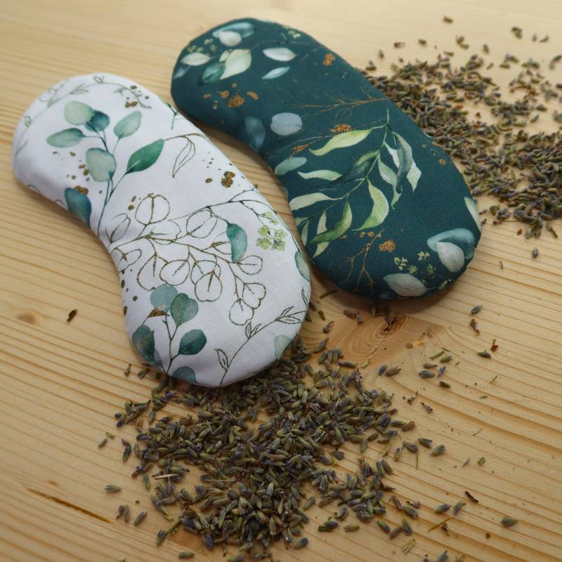 Augenkissen Mit Abnehmbarem Bezug, Füllung Amaranth Und Lavendelblüten, Entspannung, Yoga, Eukalyptus, Muttertagsgeschenk, Ostergeschenk von StoffherzleShop