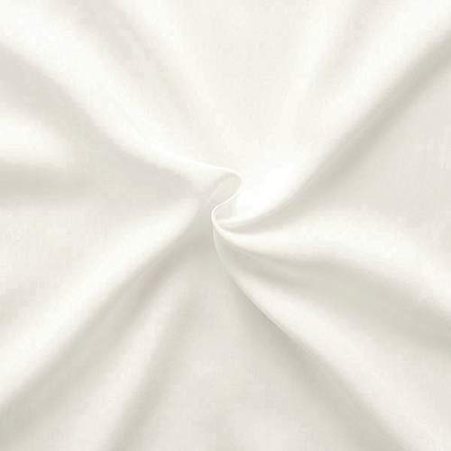 100% Viskose Javanaise Stoff Meterware Creme-Weiss von Stoffkontor