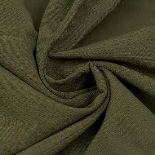 STOFFKONTOR - Viskose Javanaise Stoff - Meterware, Farbe Oliv-Grün - zum Nähen von Bekleidung und Homeaccessoires STOFFKONTOR - Viskose Javanaise Stoff - Meterware, Farbe Oliv-Grün - zum Nähen von Bekleidung und Homeaccessoires von Stoffkontor