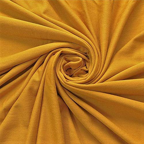 STOFFKONTOR Viskose Stretch Jersey Stoff - Öko-Tex Standard, Meterware, Curry-Gelb STOFFKONTOR Viskose Stretch Jersey Stoff - Öko-Tex Standard, Meterware, Curry-Gelb von Stoffkontor