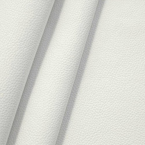 Stoffkontor Polster PU Kunstleder, Polsterstoff in Büffel Optik, Möbelstoff Meterware - Weiss von Stoffkontor